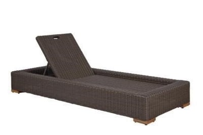 Recalled Patmos Chaise Lounge Chair in Brown